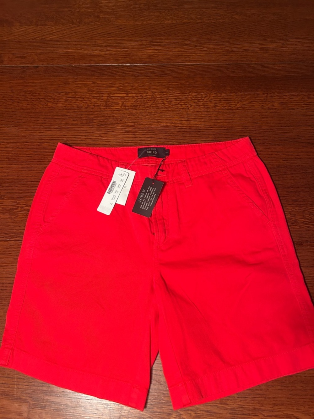 J. Crew Bright Red Chino Shorts